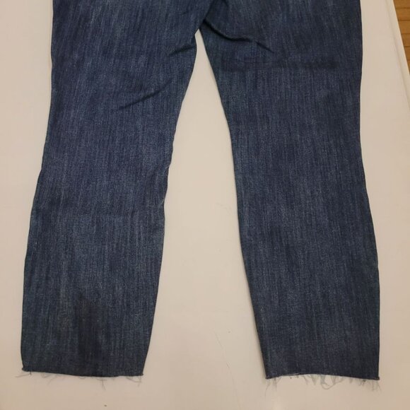 Levi Strauss High Rise ankle Skinny Blue Jeans New Women 16 Distressed Signature - Picture 11 of 15
